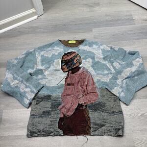 Frank Ocean Blonde Longsleeve Woven Tapestry Sweatshirt Small